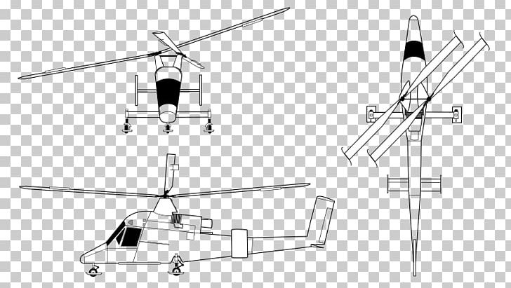 Helicopter Rotor Kaman K-MAX Kaman K-225 Aircraft PNG, Clipart, Aerospace, Aircraft, Angle, Black And White, Business Free PNG Download
