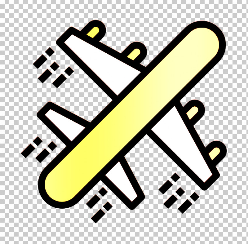 Shipping Icon Plane Icon PNG, Clipart, Line, Logo, Plane Icon, Shipping Icon, Yellow Free PNG Download