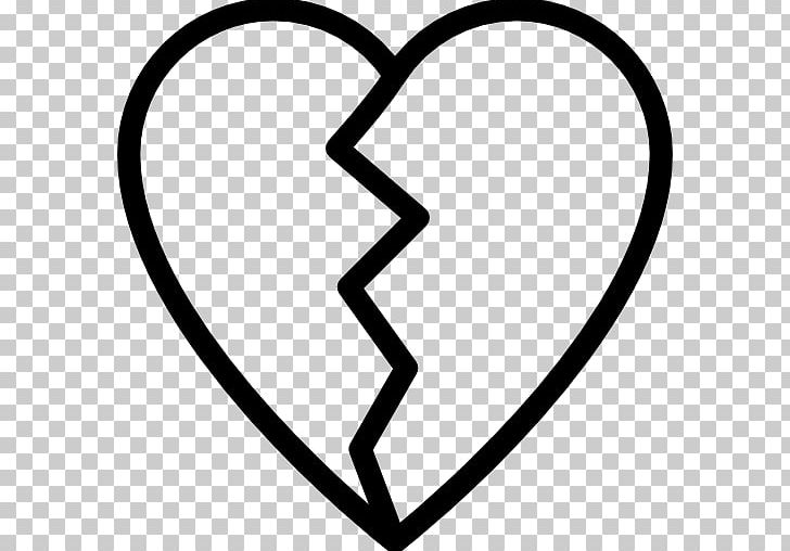 Broken Heart Computer Icons Love PNG, Clipart, Area, Black And White, Break, Broken Heart, Circle Free PNG Download