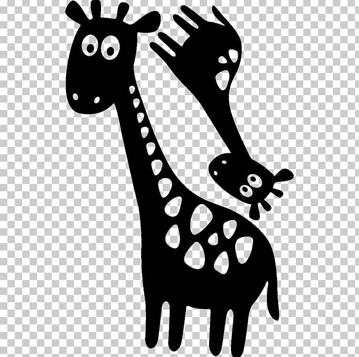 Giraffe Wall Decal Sticker PNG, Clipart, Animals, Black And White, Child, Decal, Decorative Arts Free PNG Download