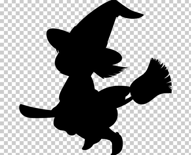 Witchcraft Silhouette Halloween PNG, Clipart, Animals, Artwork, Beak, Bird, Black Free PNG Download