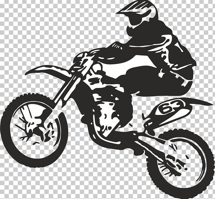 Bicycle Motorcycle Dirt Bike Motocross PNG, Clipart, Allterrain Vehicle, Bicycle, Bicycle Drivetrain Part, Bicycle Frames, Black And White Free PNG Download