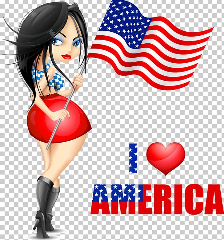 Flag Of The United States Woman PNG, Clipart, Beauty, Depositphotos, Fictional Character, Flag, Heart Free PNG Download