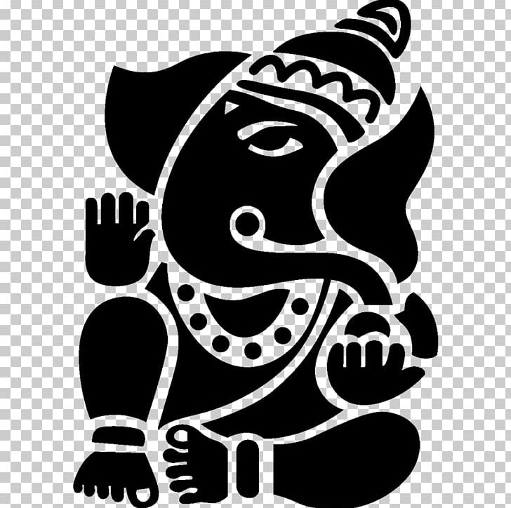 Ganesha Shiva Durga Puja Hinduism PNG, Clipart, Art, Black, Black And White, Deity, Diwali Free PNG Download