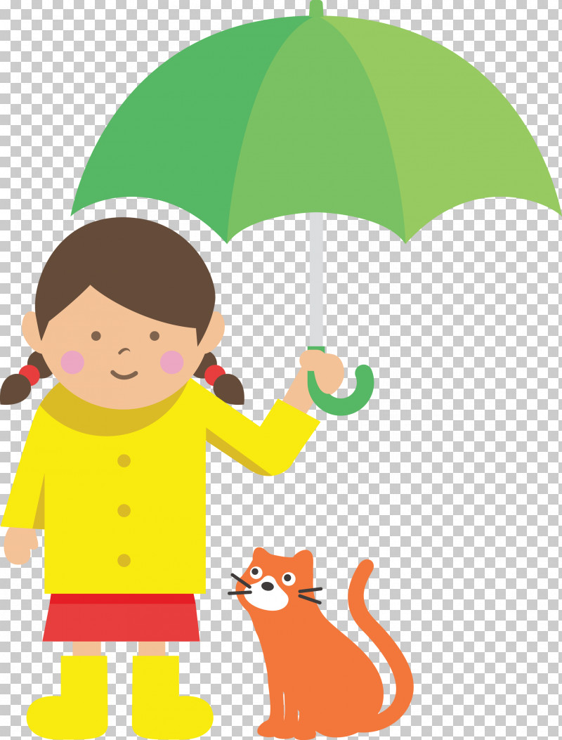 Raining Day Raining Umbrella PNG, Clipart, Behavior, Cartoon, Geometry, Girl, Green Free PNG Download