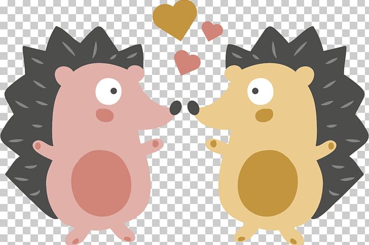 Valentines Day Illustration PNG, Clipart, Adobe Illustrator, Animals, Carnivoran, Cartoon, Cartoon Hedgehog Free PNG Download