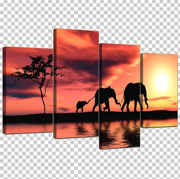 Canvas Print Art Painting Printing PNG, Clipart, Art, Canvas, Canvas Print, Elephantidae, Heat Free PNG Download