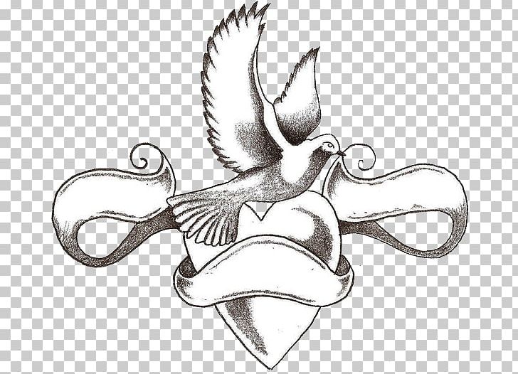 Swallow Tattoo Doves As Symbols Columbidae PNG, Clipart, Artwork, Blackandgray, Black And White, Body Art, Body Jewelry Free PNG Download
