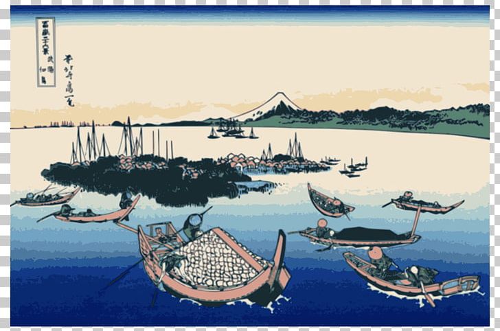 Thirty-six Views Of Mount Fuji The Great Wave Off Kanagawa Musashi Province Edo PNG, Clipart, Art, Boat, Canvas Print, Great Wave Off Kanagawa, Hokusai Free PNG Download
