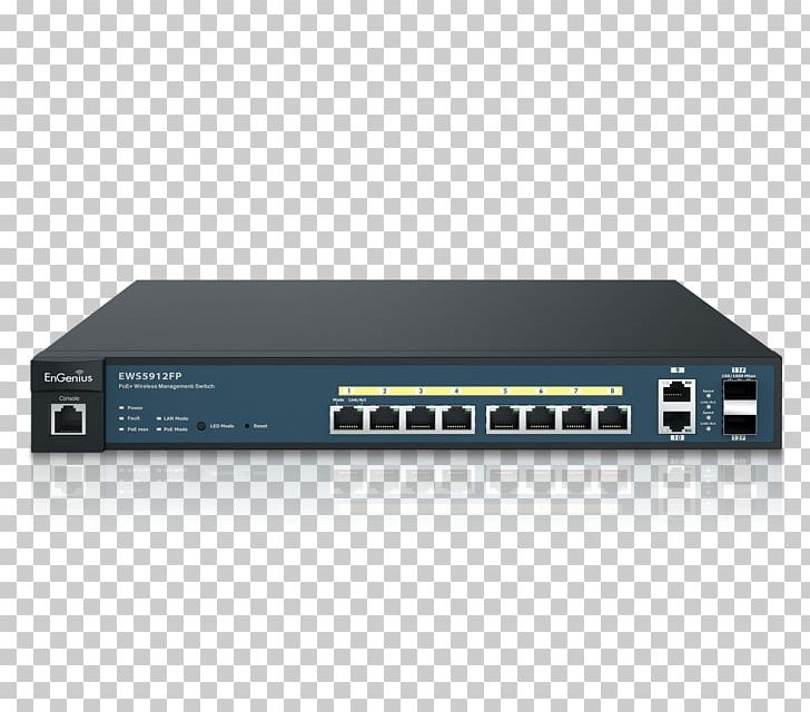Network Switch Power Over Ethernet Gigabit Ethernet ENGENIUS GIGABIT POE+ SWITCH IEEE 802.3at PNG, Clipart, Audio Receiver, Computer Network, Electronics, Electronics Accessory, Engenius Gigabit Poe Switch Free PNG Download