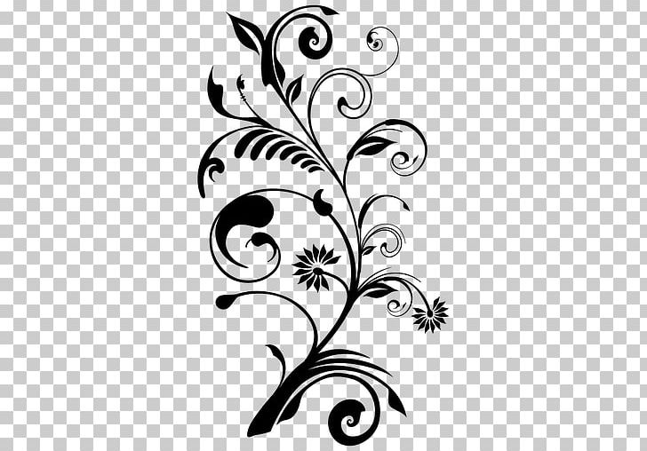 Floral Design Desktop PNG, Clipart, Artwork, Batik, Black And White, Branch, Brush Free PNG Download