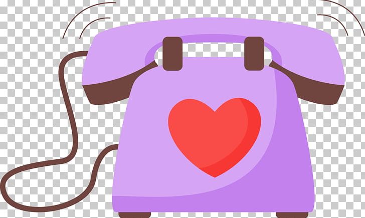 Retro Purple Love Phone PNG, Clipart, Clip Art, Creative Wedding, Design, Encapsulated Postscript, Gra Free PNG Download
