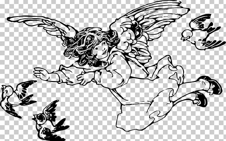 Drawing PNG, Clipart, Angel, Art, Artwork, Bird, Black And White Free PNG Download