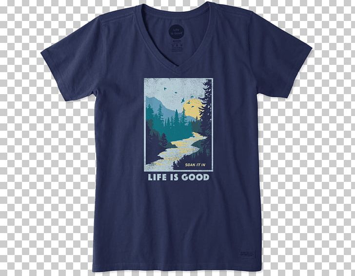 T-shirt Life Is Good Company Sleeve Clothing PNG, Clipart, Active Shirt, Blue, Brand, Champion, Clothing Free PNG Download