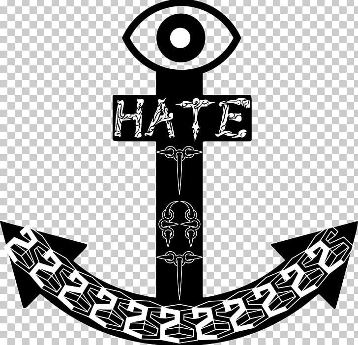 Tattoo Hatred PNG, Clipart, Anchor Faith Hope Love, Anchors, Anchor Vector, Anger, Black And White Free PNG Download
