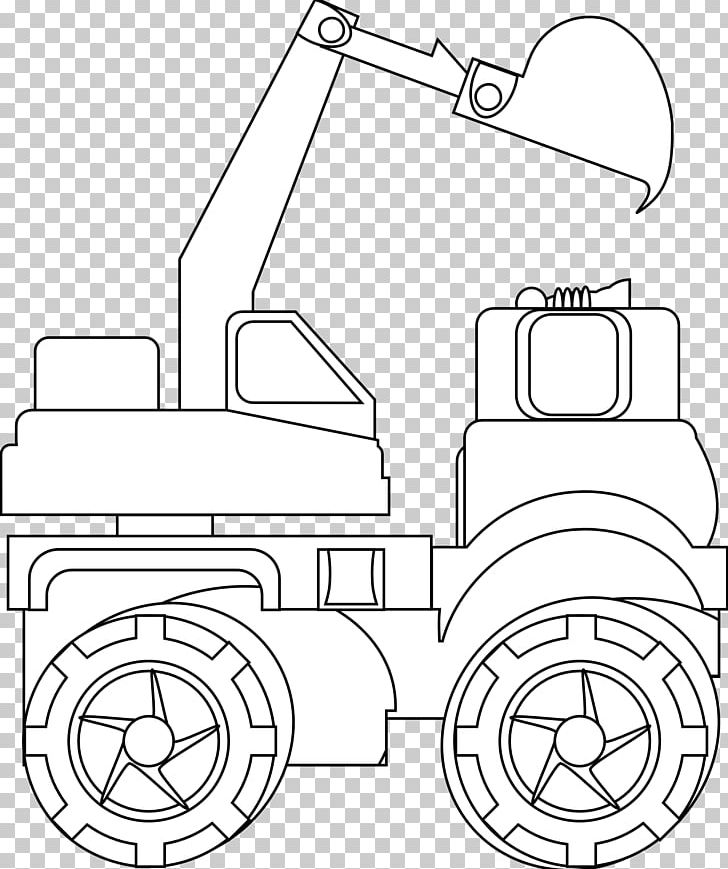 Car Drawing Backhoe Loader Combine Harvester Truck PNG, Clipart, Angle, Area, Artwork, Backhoe Loader, Black And White Free PNG Download
