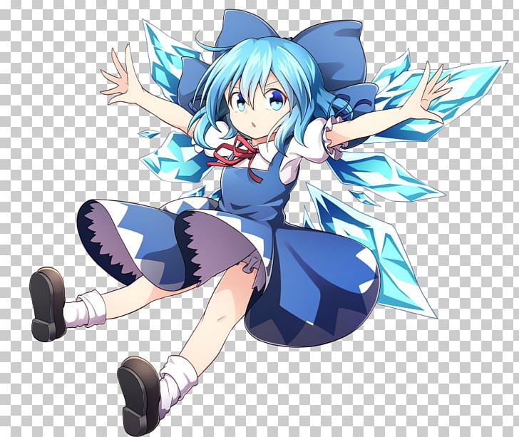 Cirno The Embodiment Of Scarlet Devil Reimu Hakurei Portable Network Graphics Game PNG, Clipart, Anime, Artwork, Blue Dress, Blue Eyes Blue, Cartoon Free PNG Download