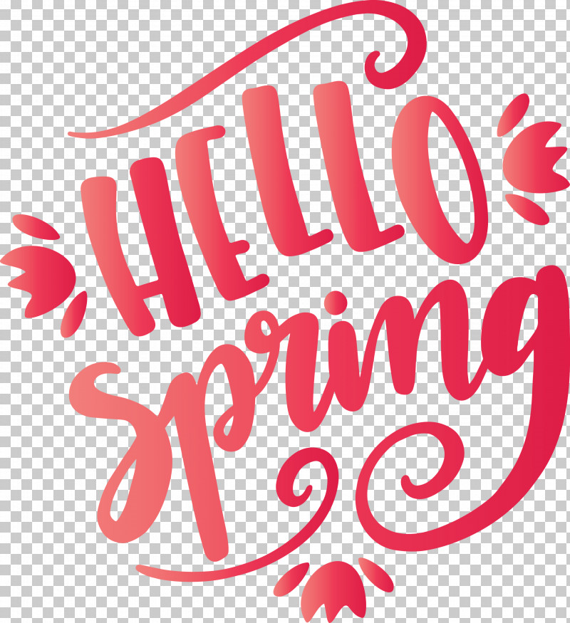 Hello Spring Spring PNG, Clipart, Hello Spring, Logo, Pink, Spring, Text Free PNG Download