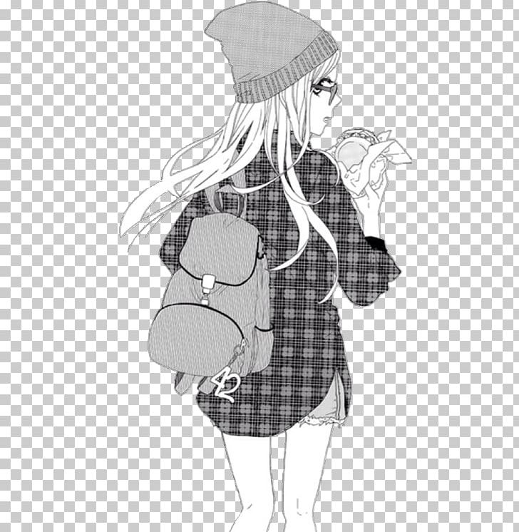 Anime Drawing Manga 少女向けアニメ Girl PNG, Clipart, Anime Music Video, Art, Black And White, Cartoon, Costume Design Free PNG Download