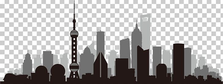 Shanghai Skyline PNG, Clipart, Animals, Black And White, Boston, Building, China Free PNG Download