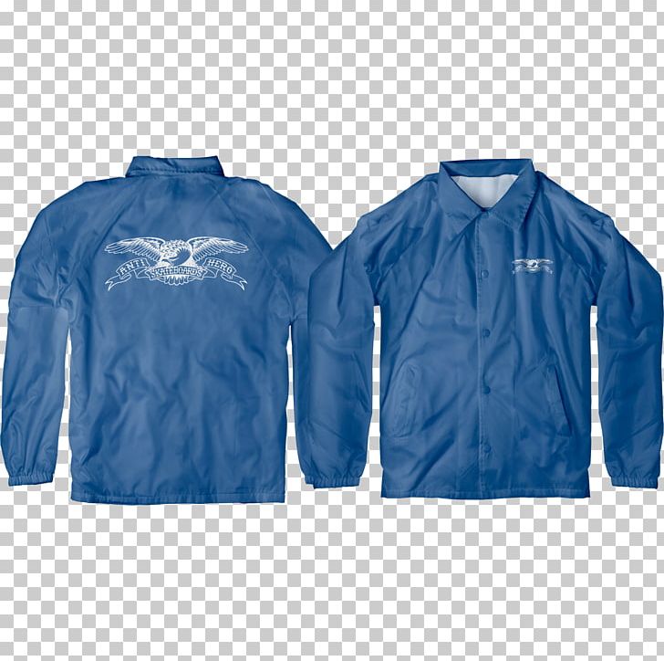 T-shirt Windbreaker Jacket Outerwear PNG, Clipart, Antihero, Basic, Blue, Clothing, Cobalt Blue Free PNG Download