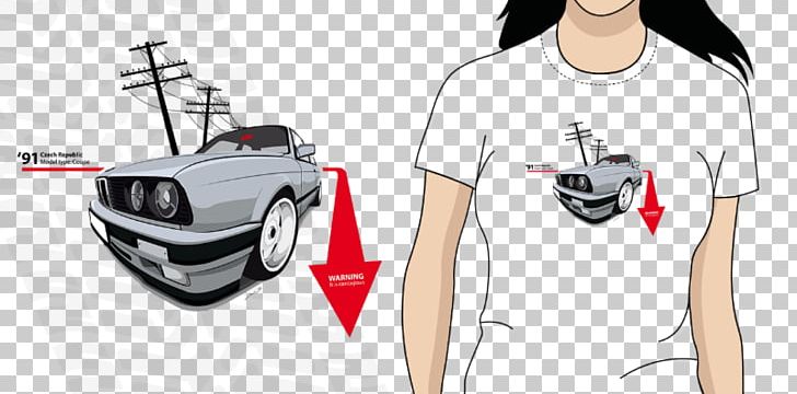 T-shirt Car Shoulder PNG, Clipart, Automotive Design, Bmw E30, Brand, Car, Cartoon Free PNG Download