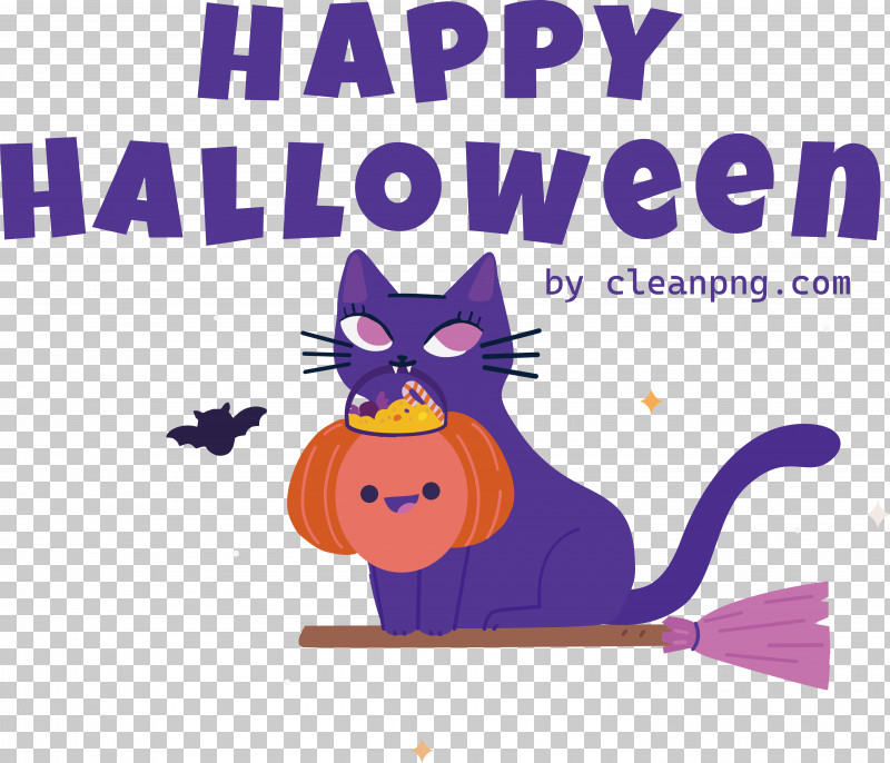 Cat Cartoon Violet Text Line PNG, Clipart, Cartoon, Cat, Geometry, Line, Small Free PNG Download