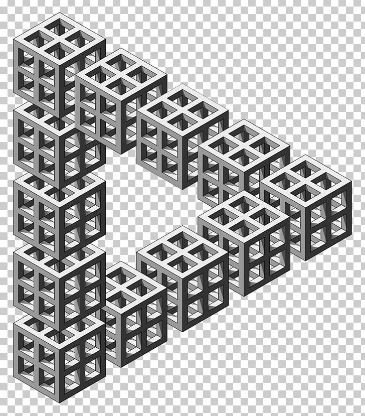 Penrose Triangle Penrose Stairs Geometry Golden Triangle PNG, Clipart, Angle, Art, Black And White, Geometry, Golden Triangle Free PNG Download