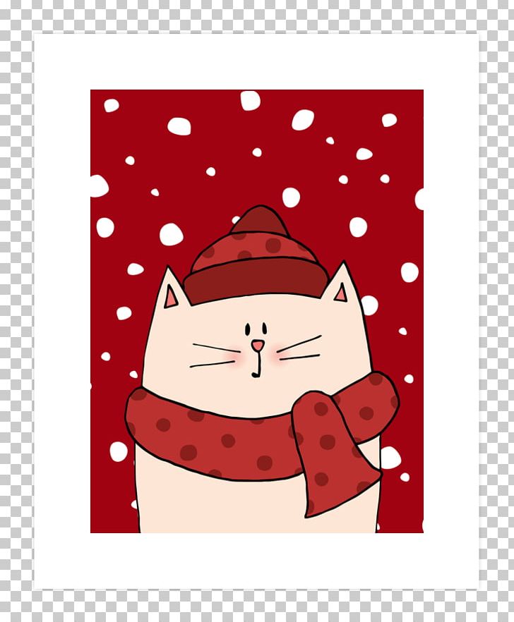 Santa Claus Christmas Ornament Greeting & Note Cards PNG, Clipart, Art, Art Print, Cat, Christmas, Christmas Decoration Free PNG Download