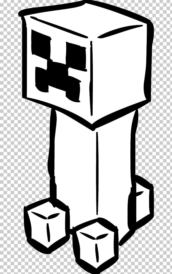 Minecraft Creeper Coloring Book Drawing PNG, Clipart, Angle, Area, Artwork, Black And White, Coloring Book Free PNG Download