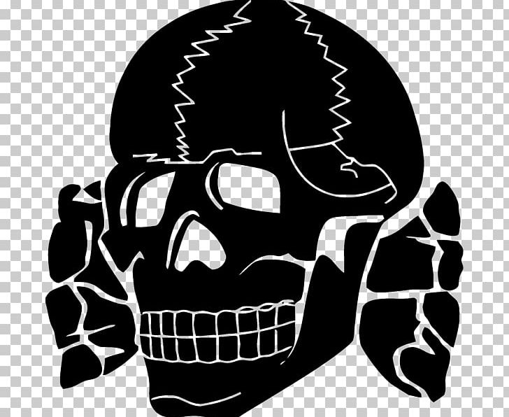 Totenkopf Nazism Strafgesetzbuch Section 86a Symbol Waffen-SS PNG, Clipart, 3rd Ss Panzer Division Totenkopf, Antisemitism, Black And White, Bone, Jaw Free PNG Download