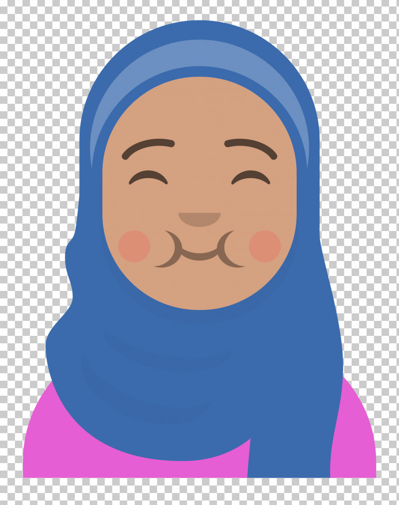 Hijab Avatar PNG, Clipart, Electric Blue M, Face, Facial Hair, Forehead, Head Free PNG Download