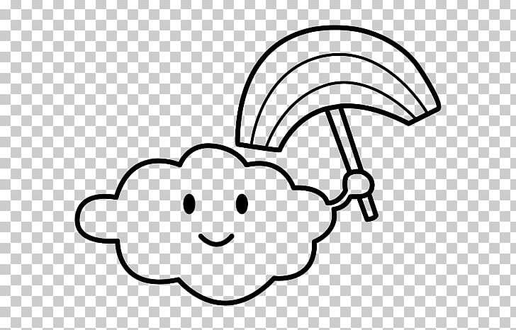 Drawing Cloud Rainbow Painting Art PNG, Clipart, Arc En Ciel, Area, Art, Black, Black And White Free PNG Download