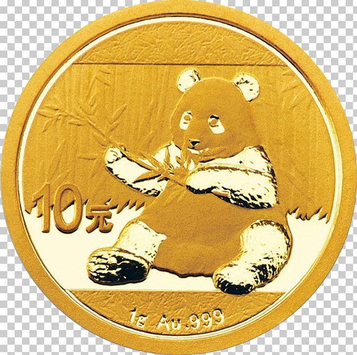 Giant Panda Perth Mint Chinese Gold Panda Bullion Coin PNG, Clipart, 1 G, 2017, Bullion, Bullion Coin, Carnivoran Free PNG Download