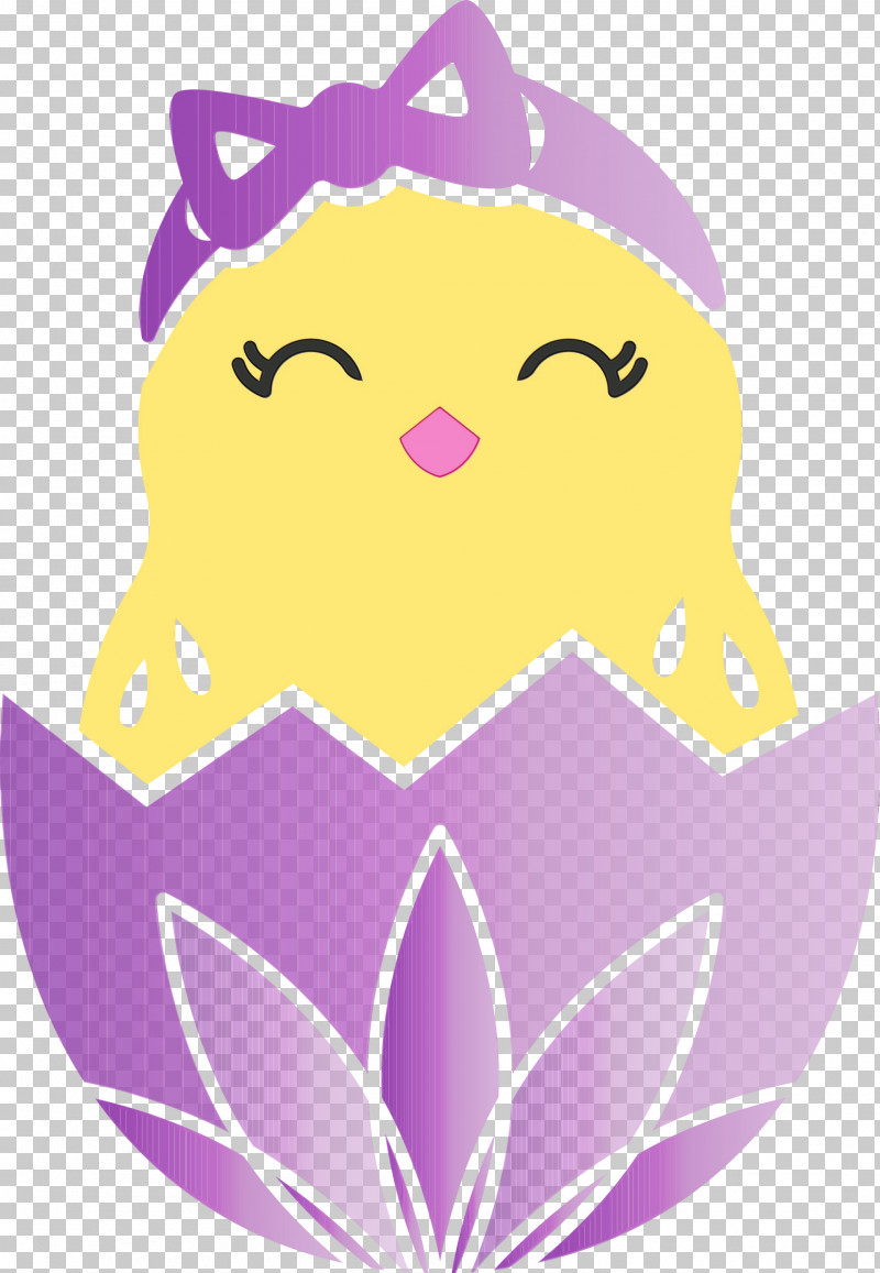 Purple Violet Cartoon Pink Lilac PNG, Clipart, Adorable Chick, Cartoon, Chick In Eggshell, Easter Day, Lilac Free PNG Download