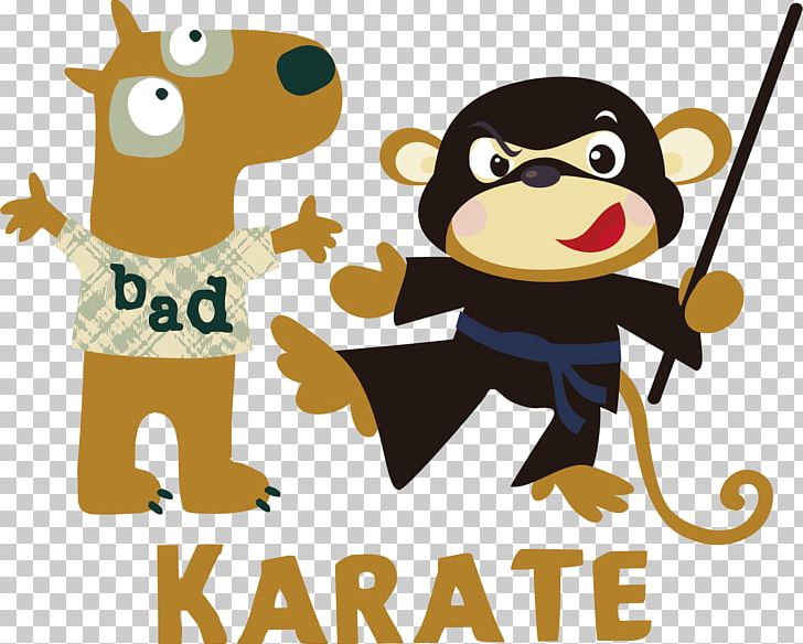 Monkey Euclidean PNG, Clipart, Art, Black Belt Karate, Brown, Cartoon, Encapsulated Postscript Free PNG Download