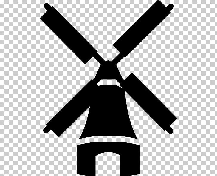 Windmill Wind Turbine PNG, Clipart, Angle, Black, Black And White, Energy, Line Free PNG Download