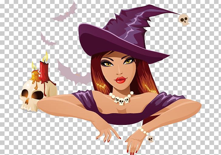 Halloween Stock Illustration Witchcraft PNG, Clipart, Beauty, Brown Hair,  Candle, Cartoon, Cartoon Characters Free PNG Download