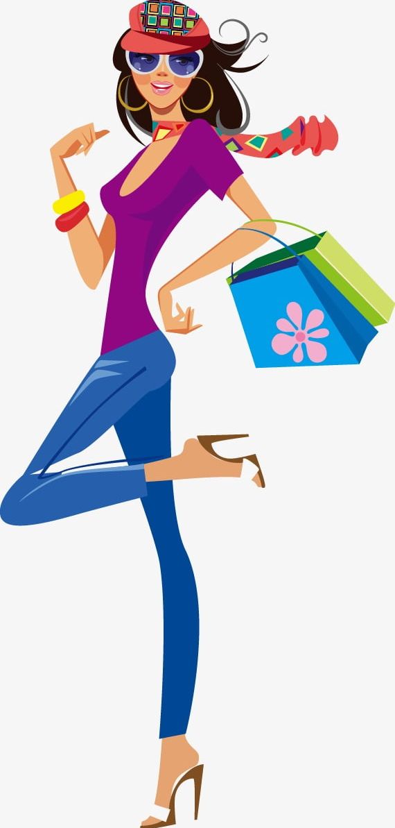 Fashion Shopping Girl Silhouette PNG, Clipart, Fashion, Fashion Vector, Girls, Girl Vector, Shopping Free PNG Download
