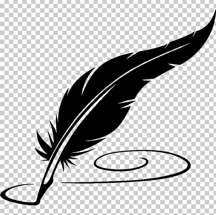 Paper Quill Fountain Pen PNG, Clipart, Artwork, Beak, Bird, Black And White, Clipart Free PNG Download