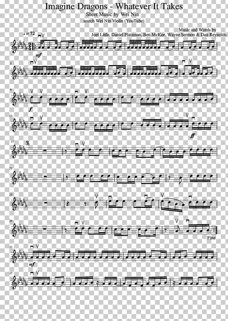 Sheet Music Whatever It Takes Violin Demons PNG, Clipart, Angle, Area, Black And White, Demons, Diagram Free PNG Download