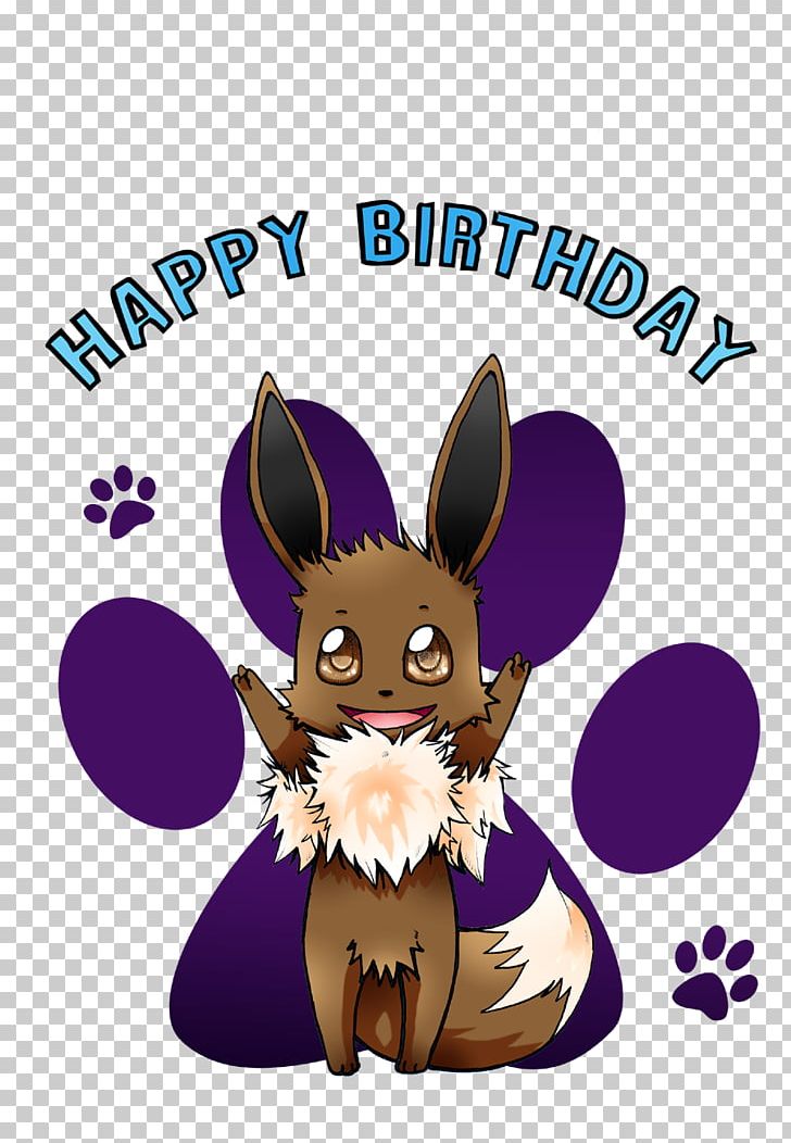 Eevee Birthday Cake Happy Birthday To You Domestic Rabbit PNG, Clipart, Birthday, Birthday Cake, Carnivoran, Cartoon, Desktop Wallpaper Free PNG Download
