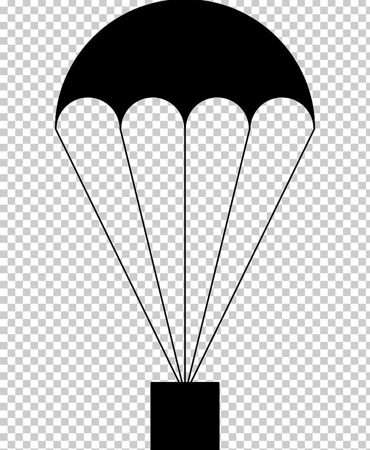 Parachute Parachuting PNG, Clipart, Angle, Army Background Cliparts, Black, Black And White, Free Content Free PNG Download
