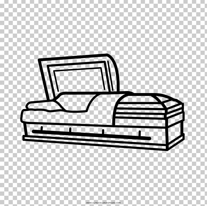 Coffin Drawing Coloring Book Death PNG, Clipart, Angle, Area, Automotive Design, Black And White, Chair Free PNG Download