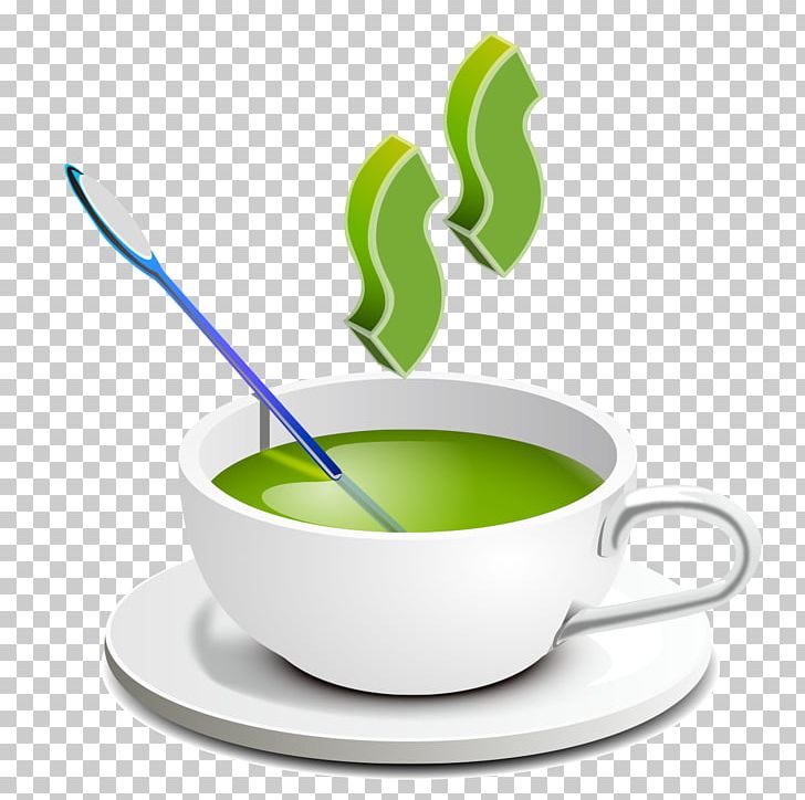 Green Tea Coffee Cup White Tea PNG, Clipart, Black Tea, Black White, Coffee, Coffee Cup, Creative Free PNG Download