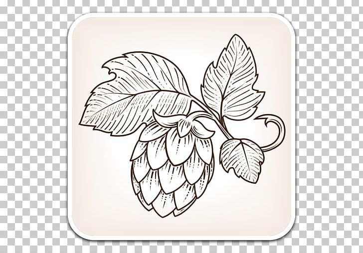 Beer Hops Drawing PNG, Clipart, Art, Art Museum, Beer, Butterfly, Flower Free PNG Download