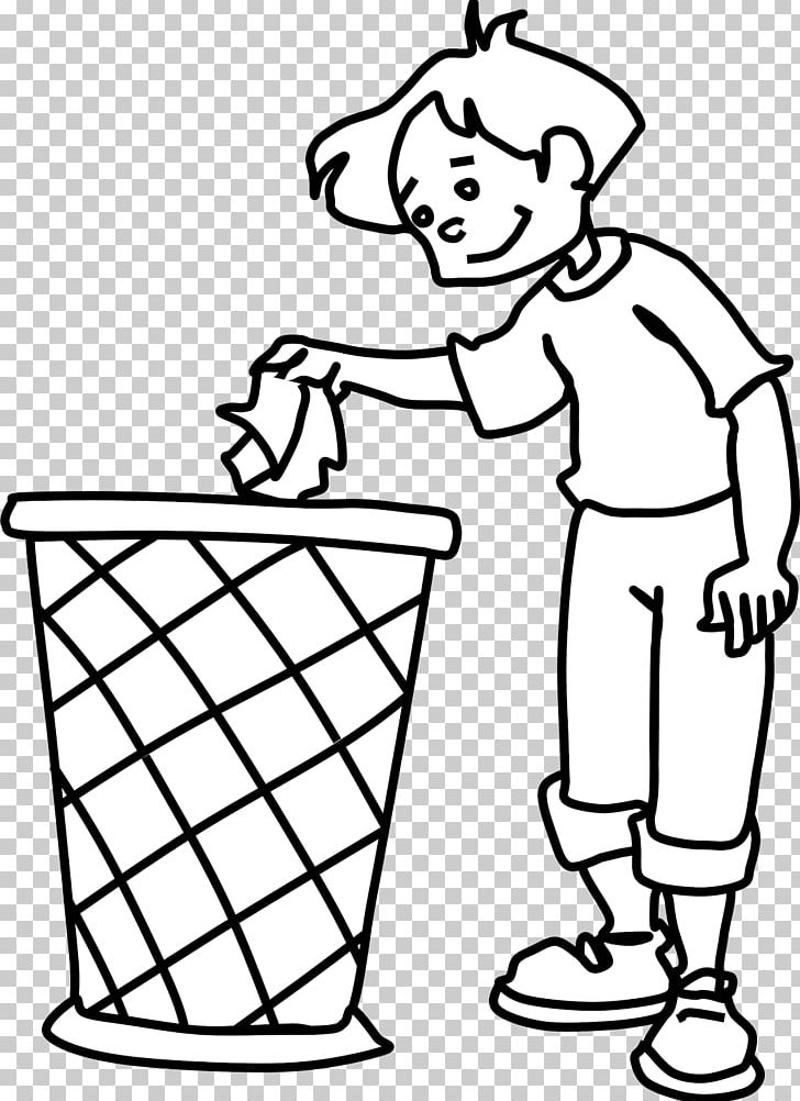 Rubbish Bins & Waste Paper Baskets Recycling PNG, Clipart, Area, Black And White, Coloring Book, Computer Icons, Dibujos Free PNG Download