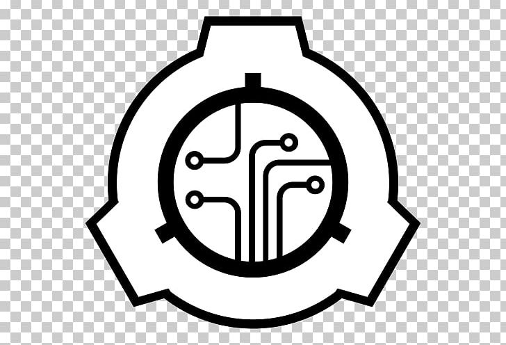 SCP Foundation Secure Copy SCP – Containment Breach Wiki Logo PNG, Clipart, Angle, Area, Black And White, Circle, Collaborative Writing Free PNG Download