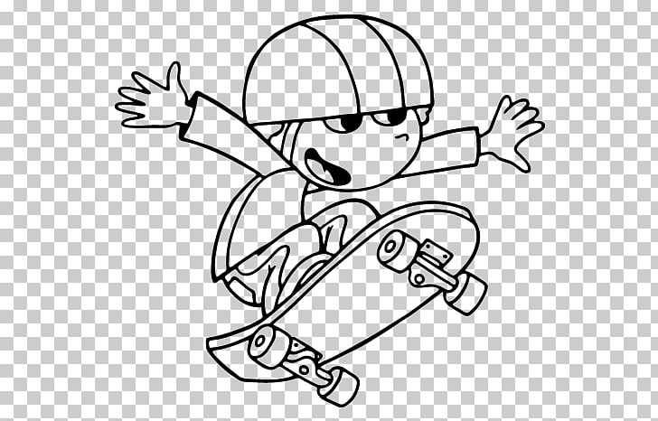 Skateboarding Drawing Coloring Book Child PNG, Clipart, Angle, Arm, Art, Black, Cartoon Free PNG Download