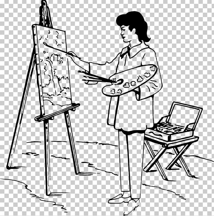 Easel Painting Artist Painter PNG, Clipart, Angle, Area, Arm, Art, Artwork Free PNG Download